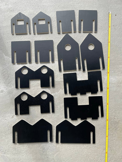 Large City Scape Town Building Chalkboard DIY Play Toy house