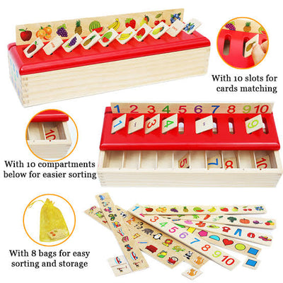 Grand jeu de tri par catégorie JUMBO Montessori Jouets en bois pour enfants