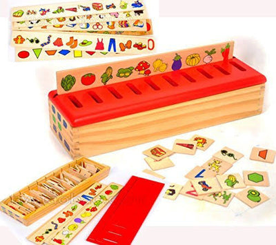 Grand jeu de tri par catégorie JUMBO Montessori Jouets en bois pour enfants