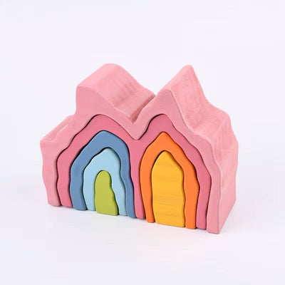 Décoration de Salle de Jeux en Bois à Empiler Récif Coralien de la Grande Barrière