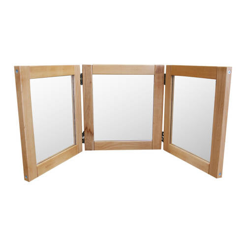 Large Wooden 3-Way Mirror kids Education childcare Acrylic mirror