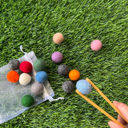 Felt Balls 1.5cm 2cm Natural Colours Art and Craft Pom Poms Ball