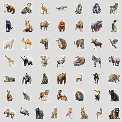 DIY Arts and Craft Bulk Lot of 50 Aussie Stickers Animals Jungle Farm various Themes