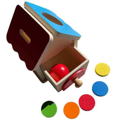 Montessori 2 in 1 Coin and Ball Drawer
