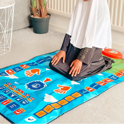 Tapis de prière éducatif pour enfants – Tapis d'apprentissage islamique interactif pour la Salat | Bacha Toys
