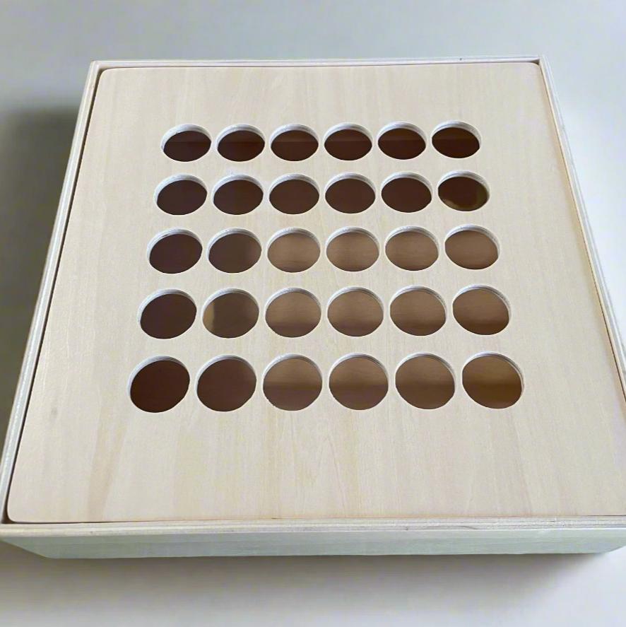 Wooden Gear & Cog Sorting Activity Box Tray