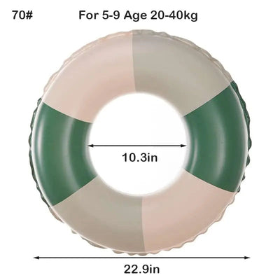 Bouée gonflable Fidtoy Pastel – Flotteur de natation Montessori pour les tout-petits de 5 à 9 ans