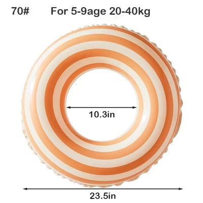 Bouée gonflable Fidtoy Pastel – Flotteur de natation Montessori pour les tout-petits de 5 à 9 ans