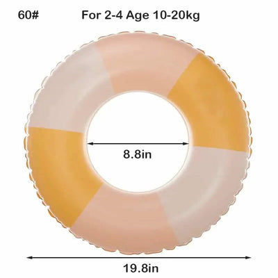 Bouée gonflable Fidtoy Pastel – Flotteur de natation Montessori pour les tout-petits de 5 à 9 ans