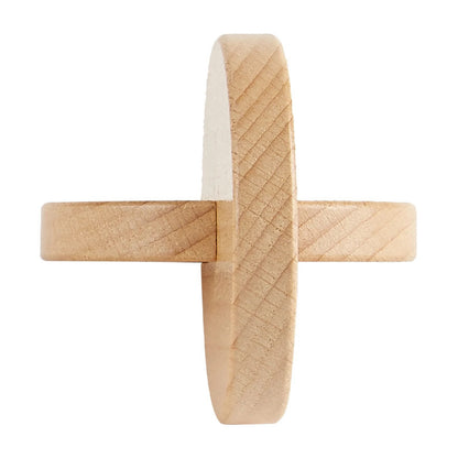 Interlocking Discs - Wooden Grasping Toy for Infant Development