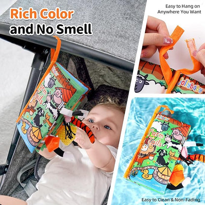 Jollybaby Farm Tails Cloth Books