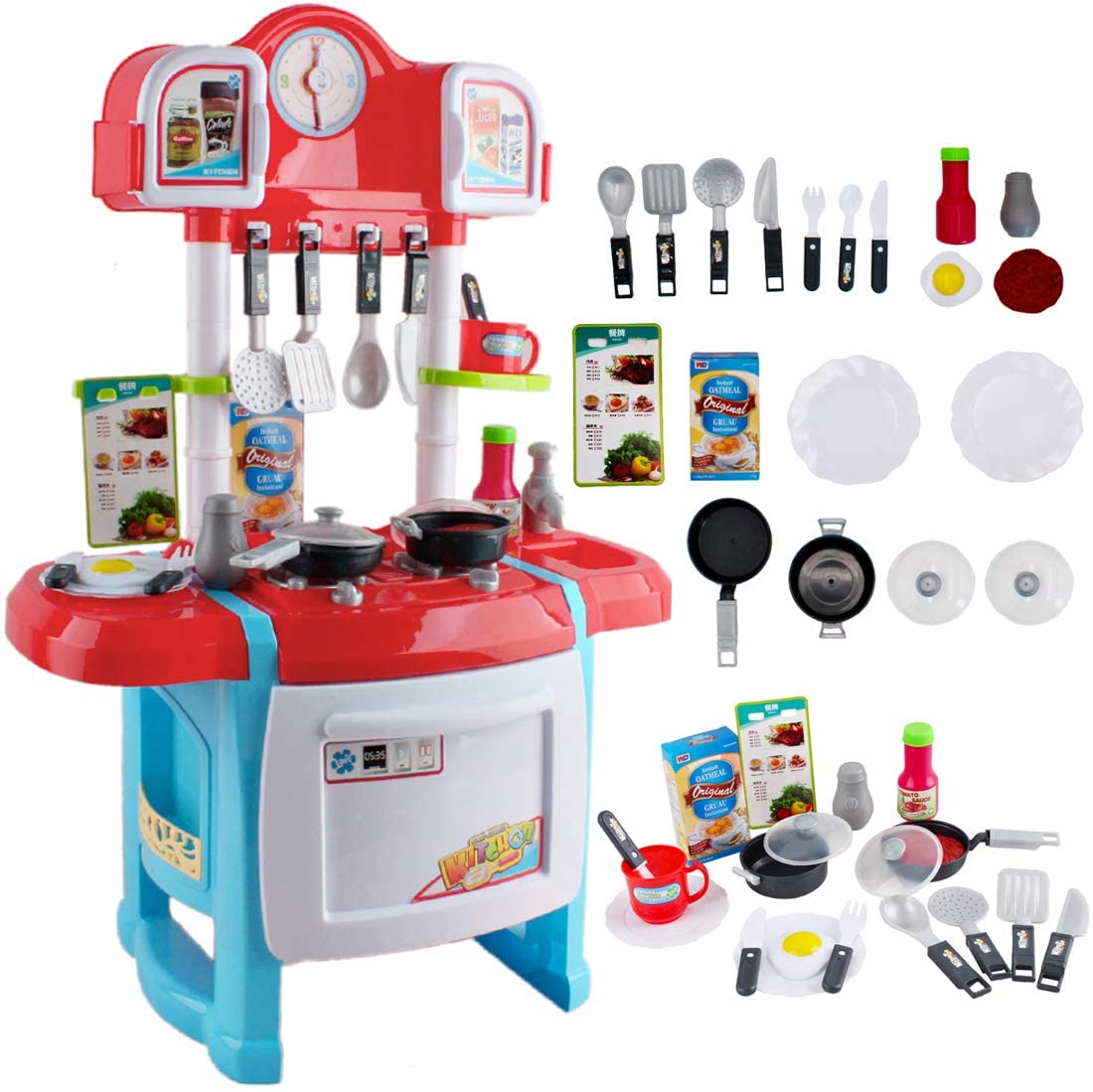 'My Little Chef' Minatare Kitchen Playset Role Playing Game with Light and Sound Water Features Kids Christmas Gift Toys