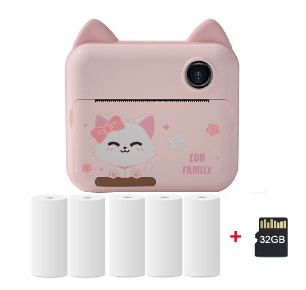 Fidtoy Kids Instant Print Camera – Toddler Photo Camera with Thermal Printing & Creative Coloring