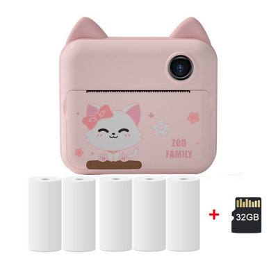 Fidtoy Kids Instant Print Camera – Toddler Photo Camera with Thermal Printing & Creative Coloring