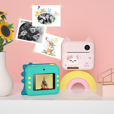 Fidtoy Kids Instant Print Camera – Toddler Photo Camera with Thermal Printing & Creative Coloring