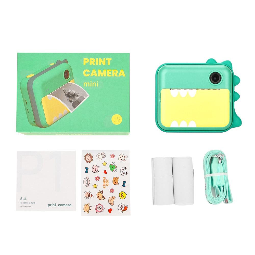 Fidtoy Kids Instant Print Camera – Toddler Photo Camera with Thermal Printing & Creative Coloring