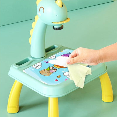 Fidtoy Kids Drawing Projector Table Art Tracing Toy with Markers and 72 Pictures