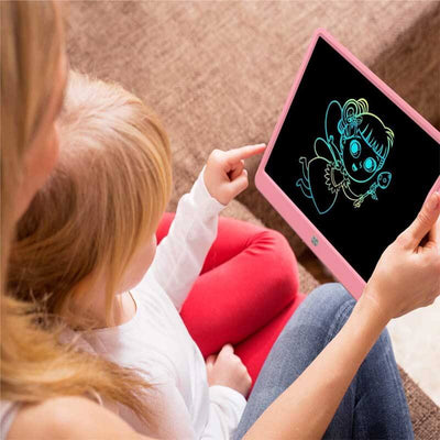 Pizarra de dibujo LCD a color Fidtoy de 15 pulgadas – Pizarra magnética para niños de 3 a 8 años