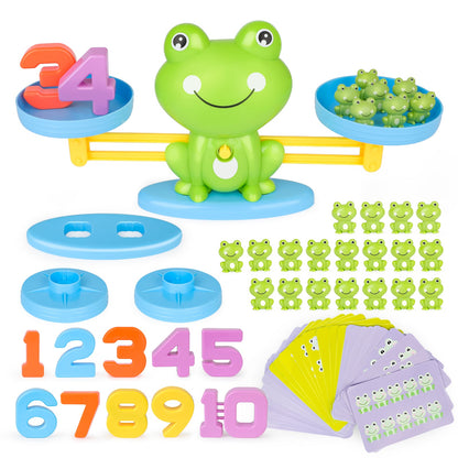 Frog Counting and weight Board Game for Kids, Frog Scales Board Game, Great Family Fun