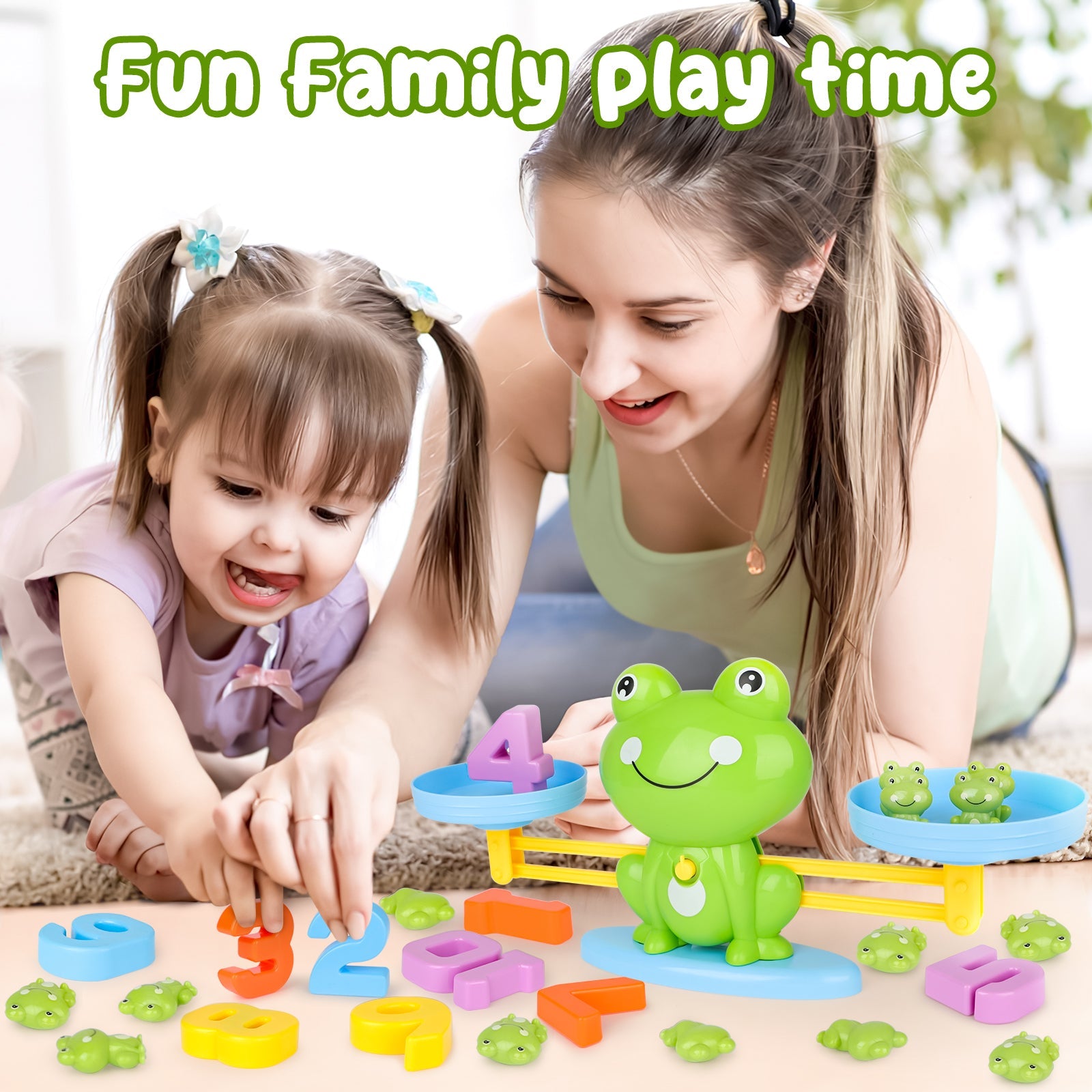 Frog Counting and weight Board Game for Kids, Frog Scales Board Game, Great Family Fun