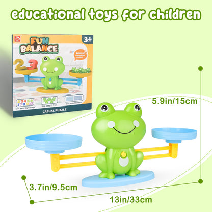 Frog Counting and weight Board Game for Kids, Frog Scales Board Game, Great Family Fun