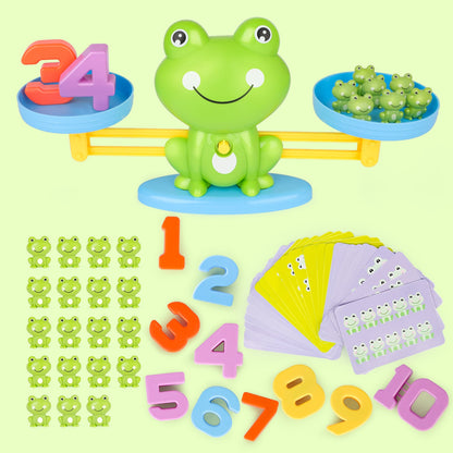 Frog Counting and weight Board Game for Kids, Frog Scales Board Game, Great Family Fun