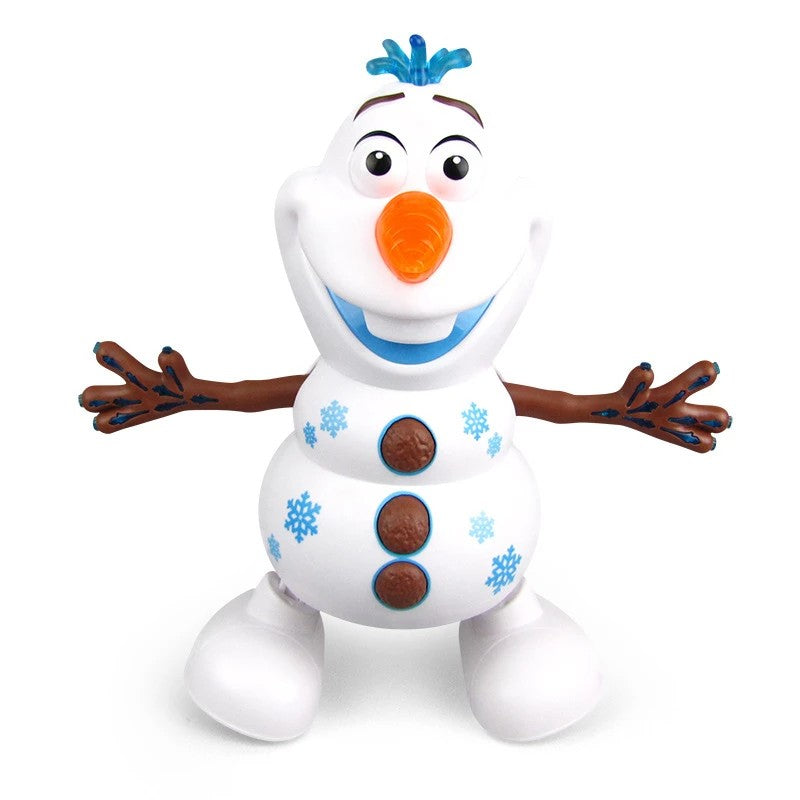 Fidtoy Musical Dancing Snowman Toy with LED Lights Christmas Interactive Holiday Toy for Kids