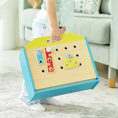 Fidtoy Établi en bois avec outils, kit de construction pour enfants