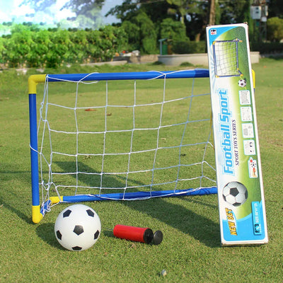 Fidtoy Junior Football Goal Set with Ball Pump for Kids