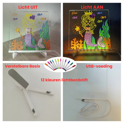 Drawing Light™ - Verlichte Fantasieën - Tekenbord