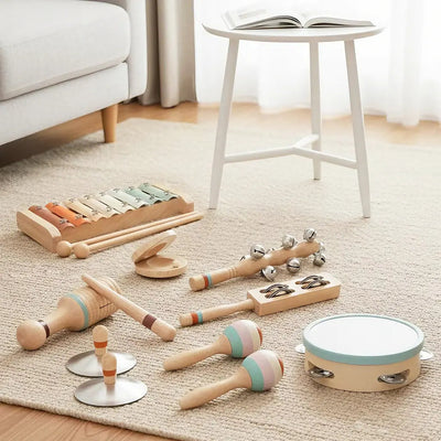 Wooden Music Set for Toddlers - Rhythm & Sound Exploration