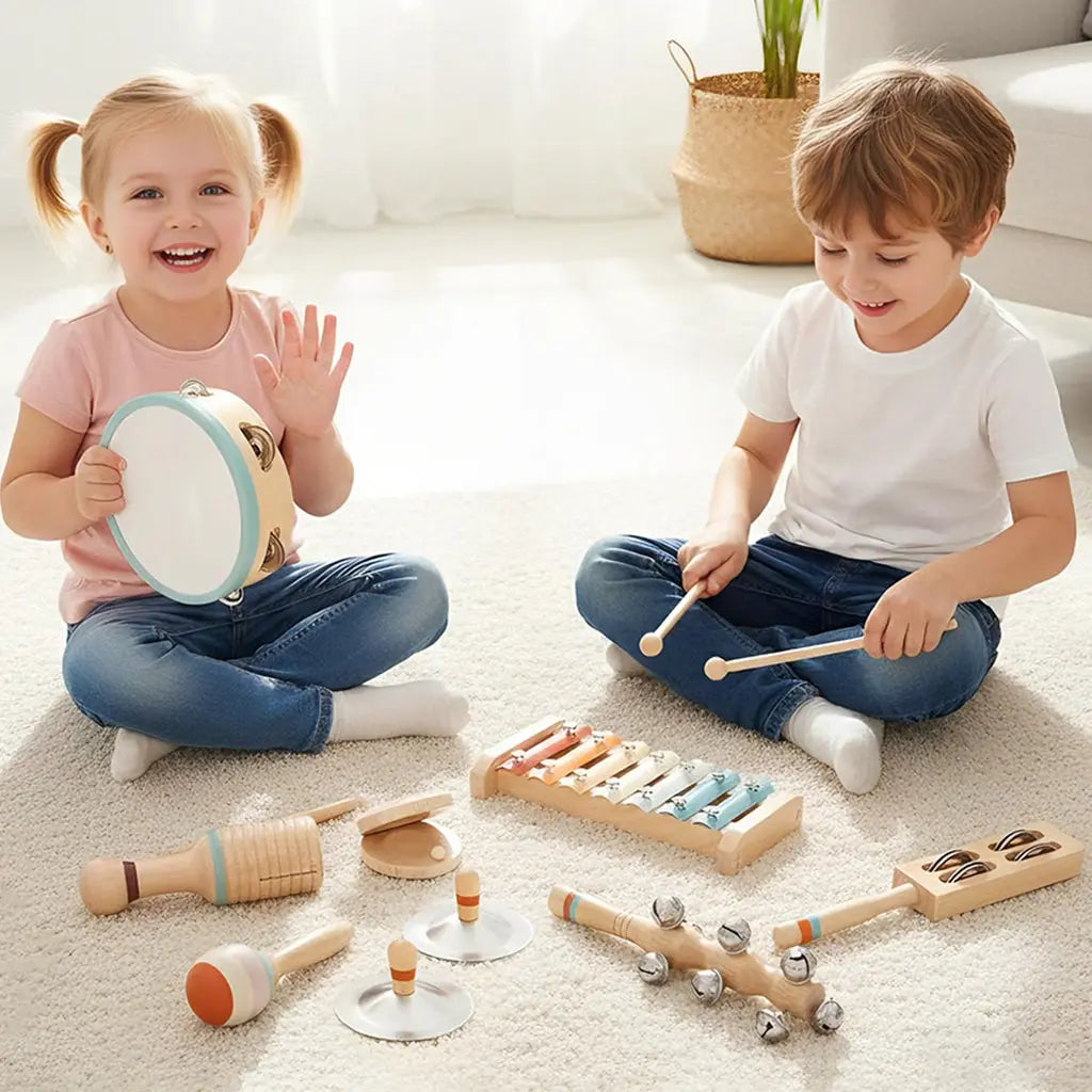 Wooden Music Set for Toddlers - Rhythm & Sound Exploration