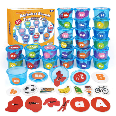 Juego de aprendizaje del abecedario - Juguete educativo Montessori para niños pequeños