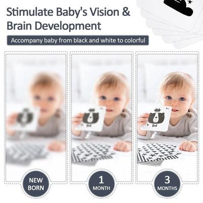 Baby Sensory Black & White Toy Set - Sensory Play for Infants