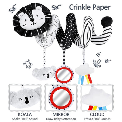 Baby Sensory Black & White Toy Set - Sensory Play for Infants