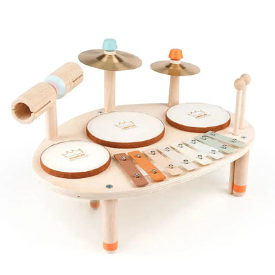 Fidtoy 9-in-1 Toddler Drum Set Musical Instruments Toy for Kids Learning Rhythm and Early Development