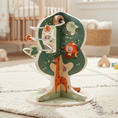 8-in-1 Tree-Themed Learning Cube for Toddlers - Montessori Educational Toy