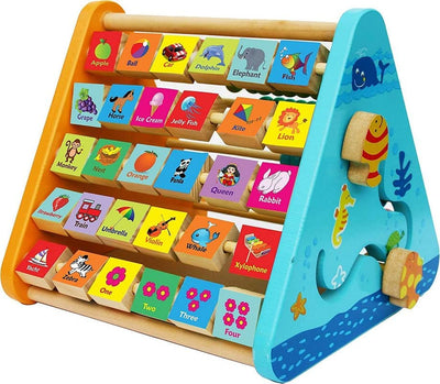 Montessori 5 in 1 Wooden Activity Triangle (Large)