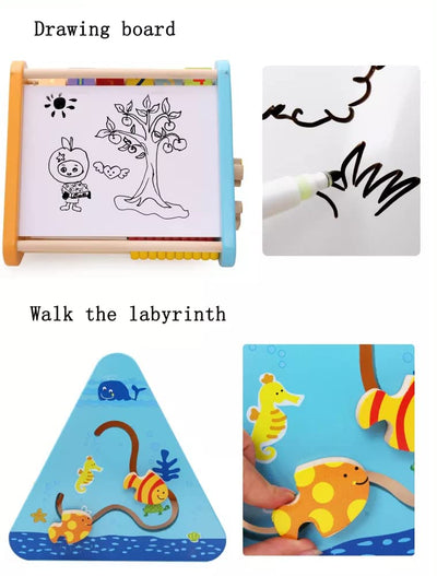 Montessori 5 in 1 Wooden Activity Triangle (Large)