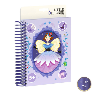 Pequeña Diseñadora - Club Mágico | Diseño de moda con telas, pegatinas de accesorios, colores