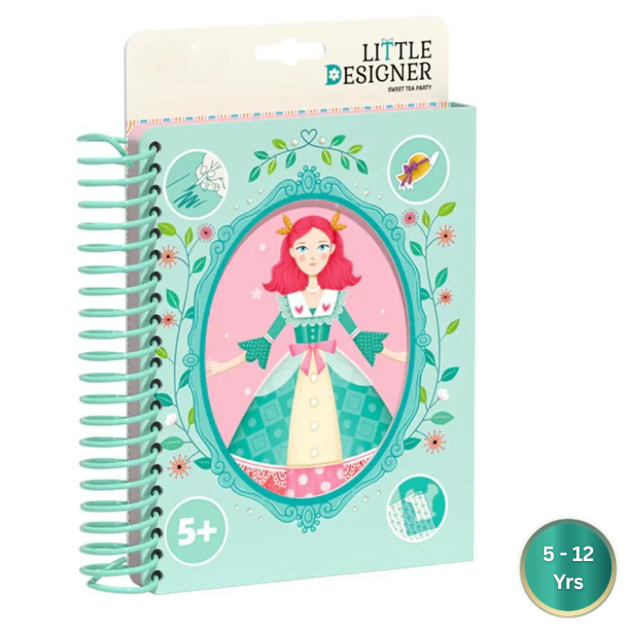 Little Designer - Princess Tea Party | Fashion Design with Fabrics, Accessory stickers, colors