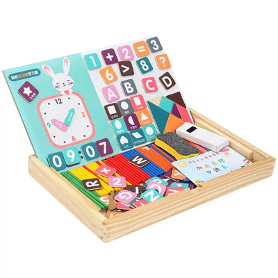 Magnetic Clock Pattern Double Sided Wooden Activity Kit - 442