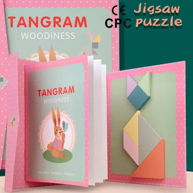 Tangram Educational Magnet Board for Kids