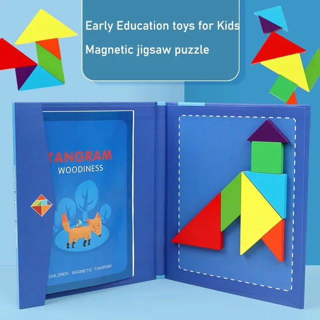 Tangram Educational Magnet Board for Kids