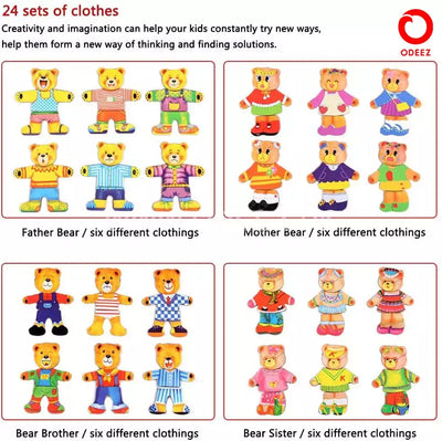 Magnetic Puzzle Bear Changing Board - 24 Sets