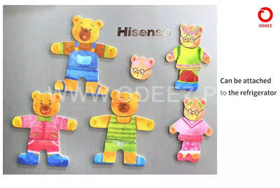 Magnetic Puzzle Bear Changing Board - 24 Sets