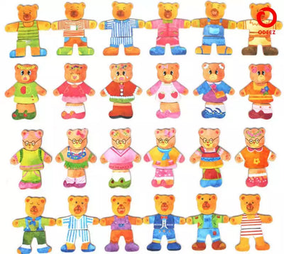 Magnetic Puzzle Bear Changing Board - 24 Sets