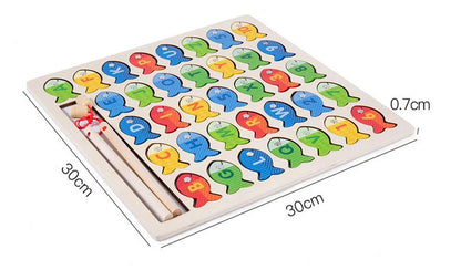 Magnetic Wooden Fishing Game Toy