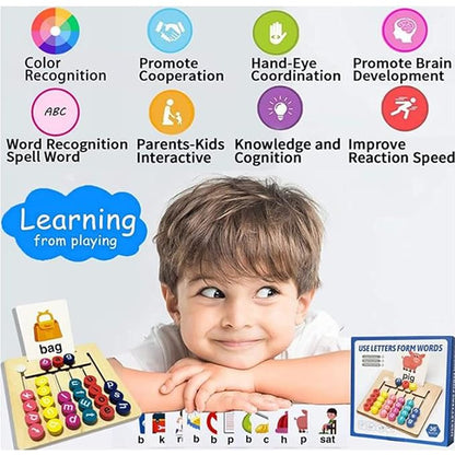 Wooden Alphabet Matching Maze Board - EKT3611