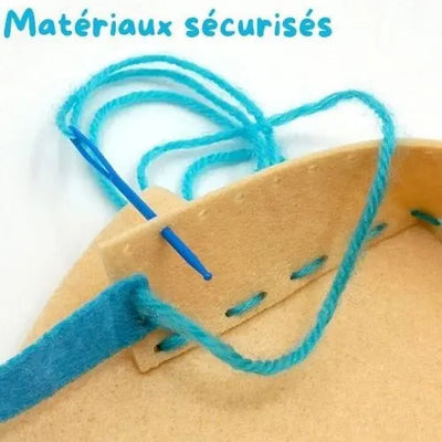 Fidtoy DIY Sewing Kit for Kids – 8 Cartoon Handbag Projects, Safe Beginner Craft Set for Creativity and Fine Motor Skills